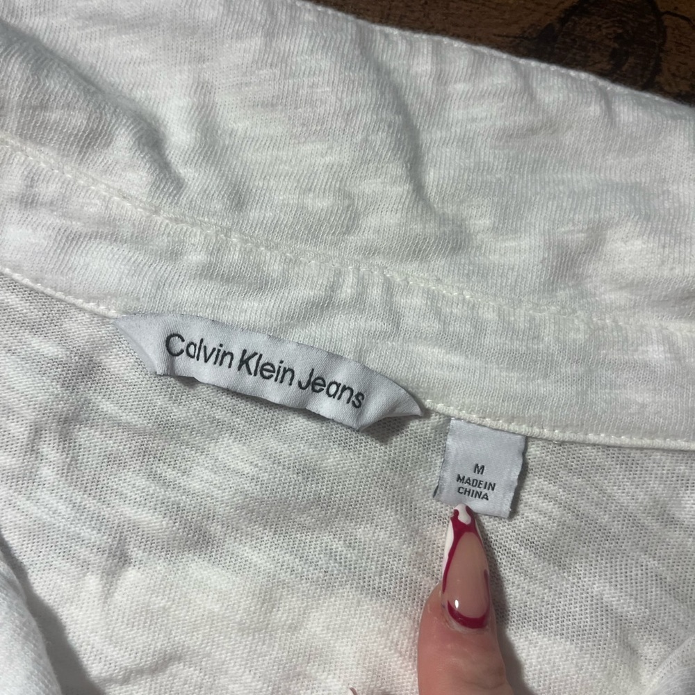 Calvin Klein white button down
